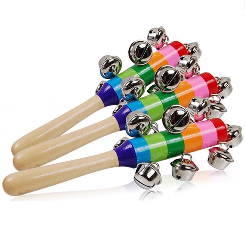 Kids Toys Xylophone - 5 pçs de madeira jingle mão