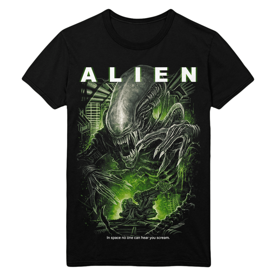 Xenomorph Kids Toys - Camiseta Alien Verão 2026 Família Xenomorfo