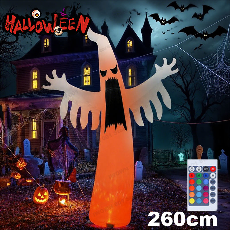 Kids Yard Toys - Halloween inflável assustador fantasma com luzes