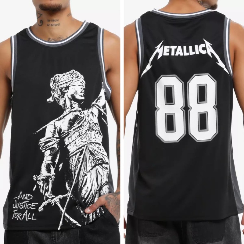 Kids Toys Brands - Novas Camisetas Estilo Basquete Metallica M72