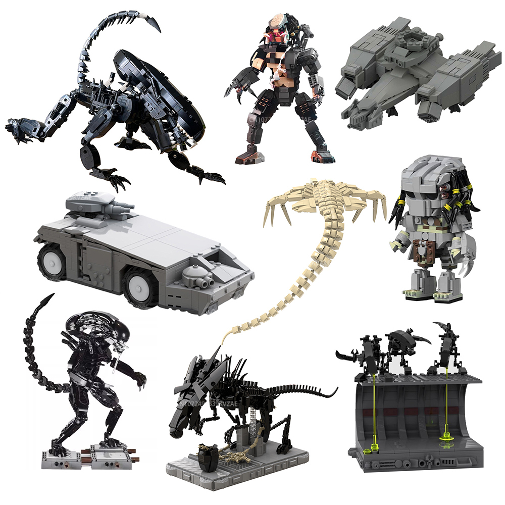 Xenomorph Kids Toys - Moc alienígena monstro bloco de construção
