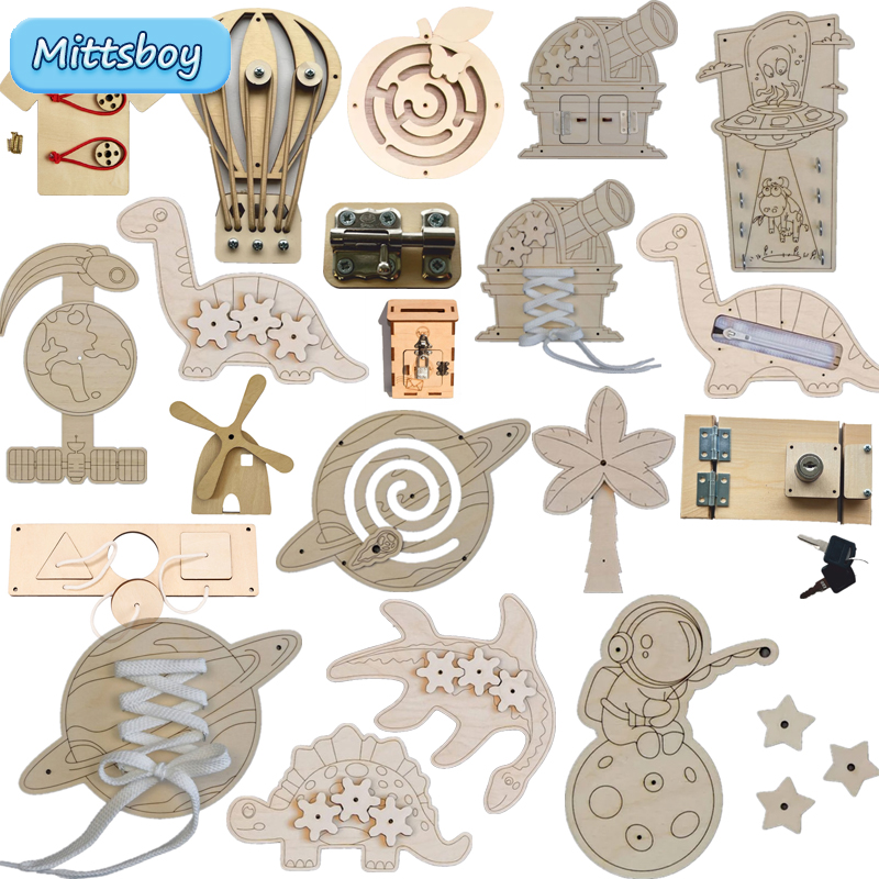 Kids Toys Videos - Montessori ocupado placa acessórios brinquedos de