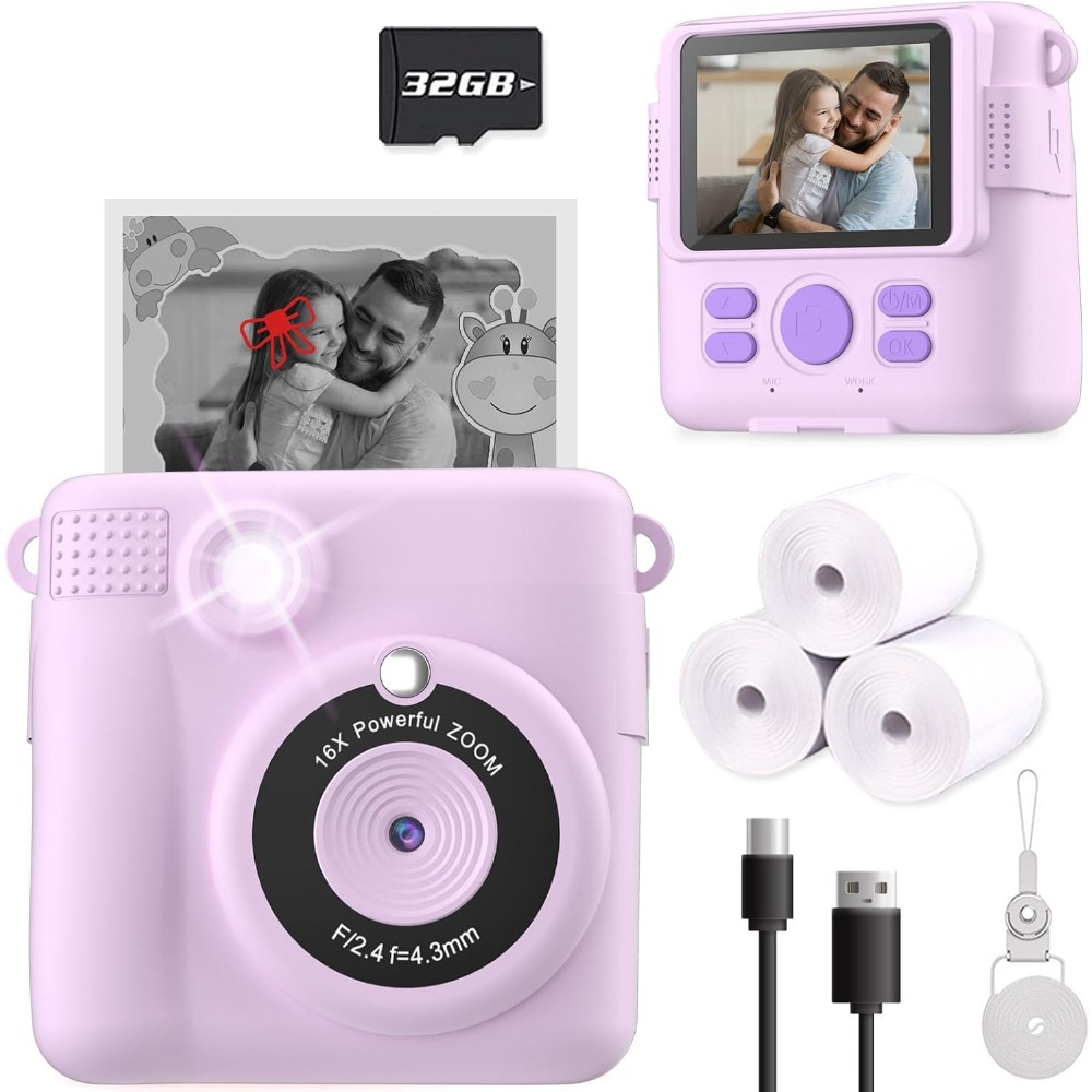 Câmera de impressão instantâne - Kids Toys Videos avaliação e preço
