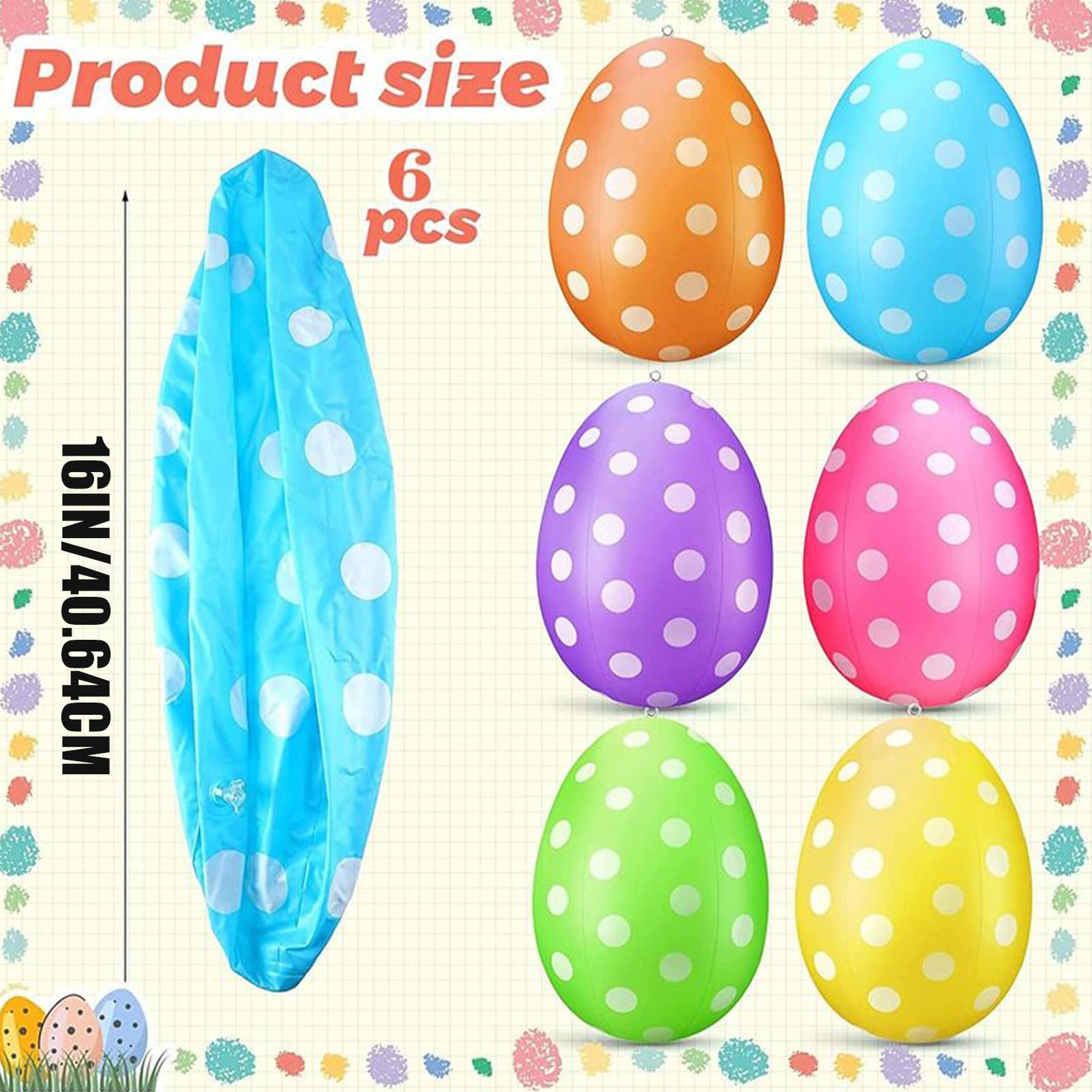 Ovos de páscoa infláveis 6 pçs - Kids Yard Toys avaliação e preço