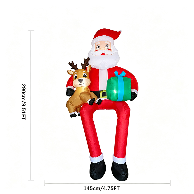 Papai Noel inflável de 9,5 pés - Kids Yard Toys avaliação e preço
