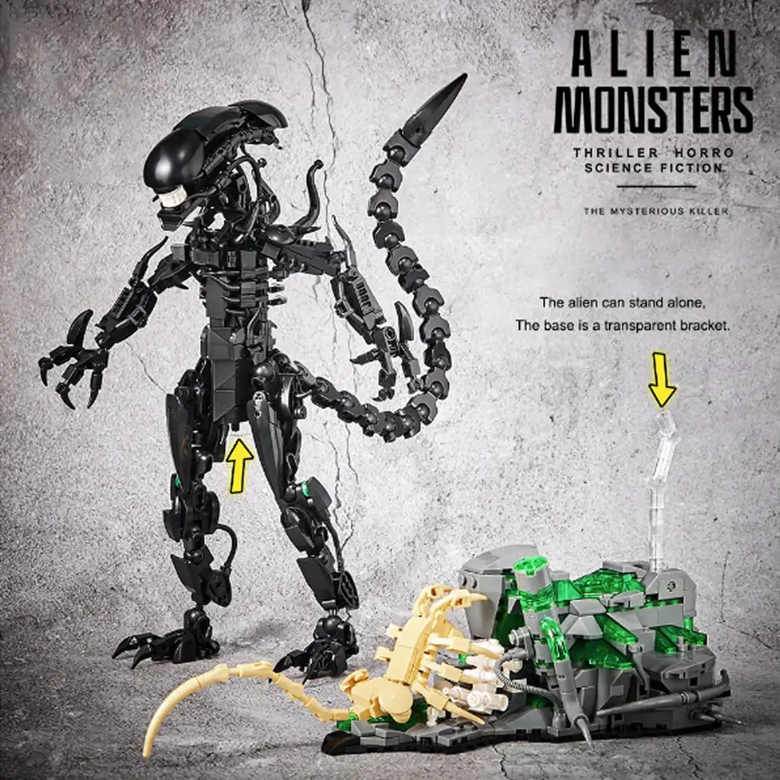 Moc 7048 conjunto de blocos de - Xenomorph Kids Toys avaliação e preço