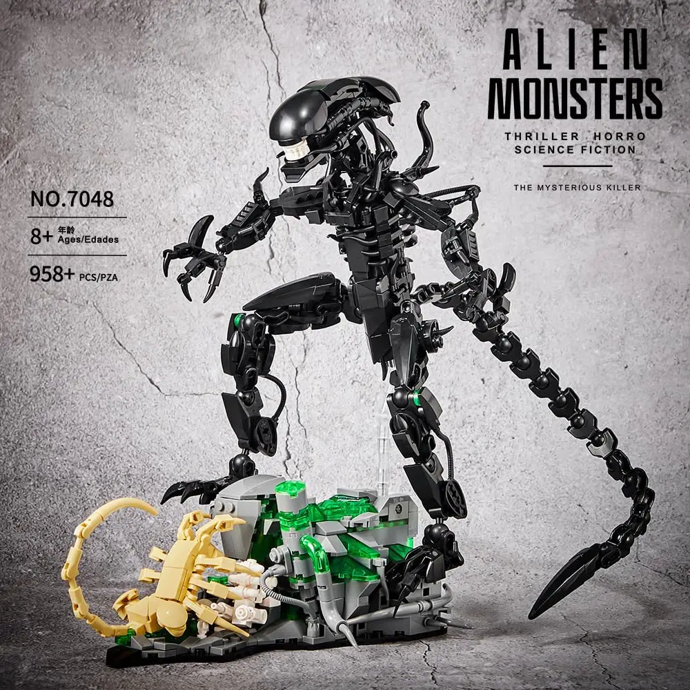 Moc 7048 conjunto de blocos de - Xenomorph Kids Toys avaliação e preço