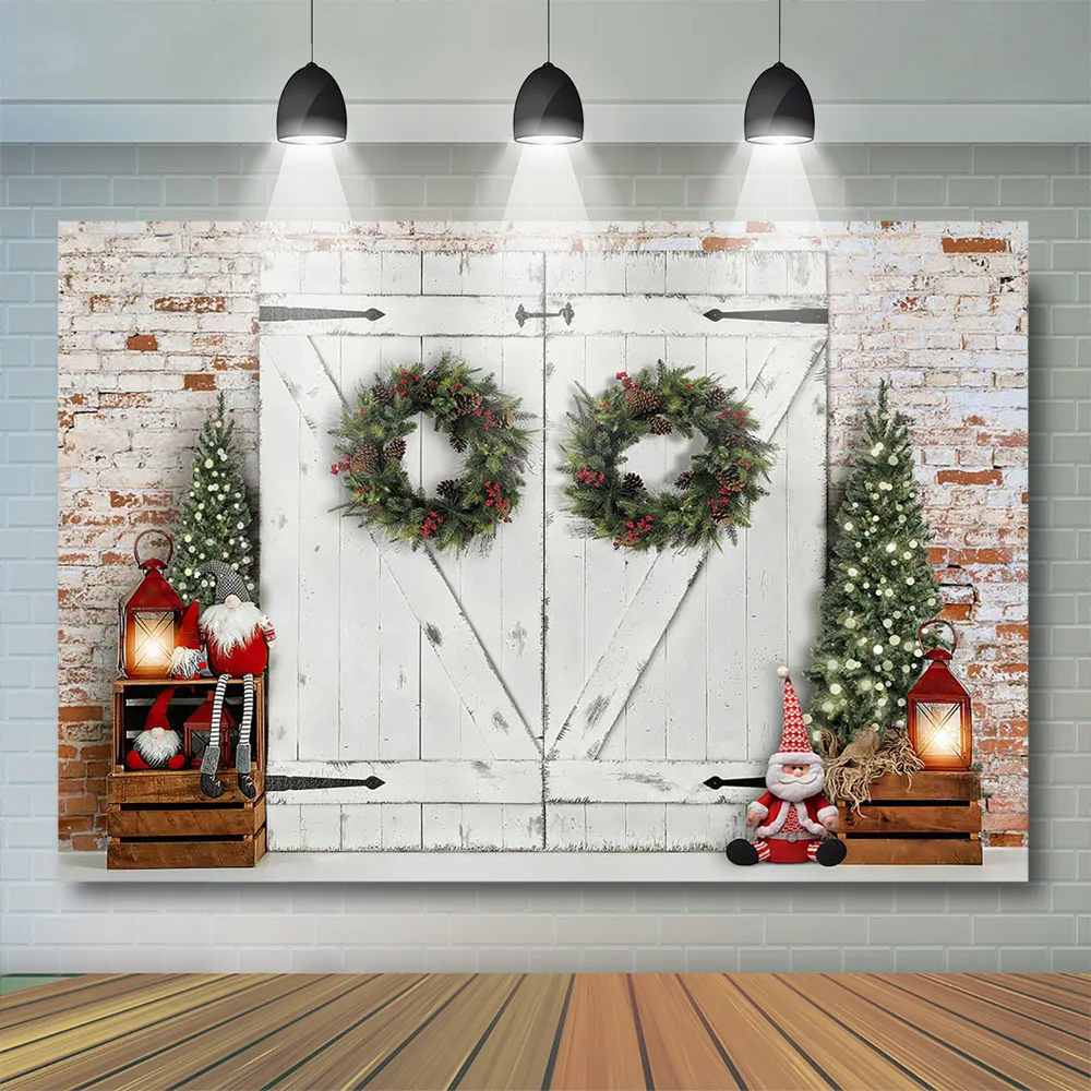 Natal branco porta de madeira  - Banner Kids Toys avaliação e preço