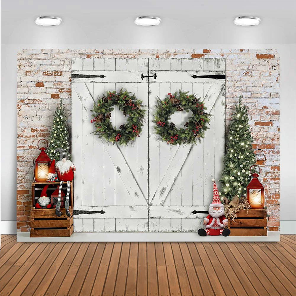 Natal branco porta de madeira  - Banner Kids Toys avaliação e preço