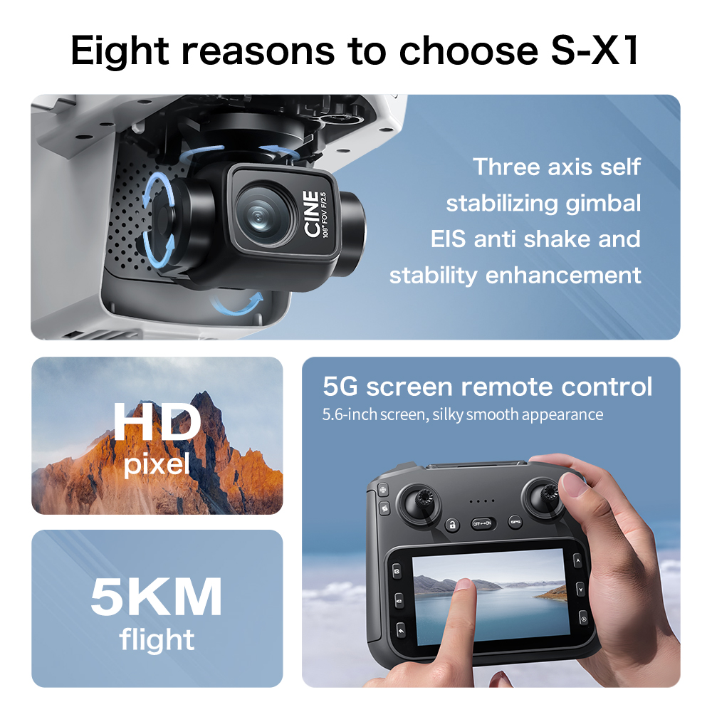 Drone Original S-X1 8K HD Prof - Kids Toys Videos avaliação e preço
