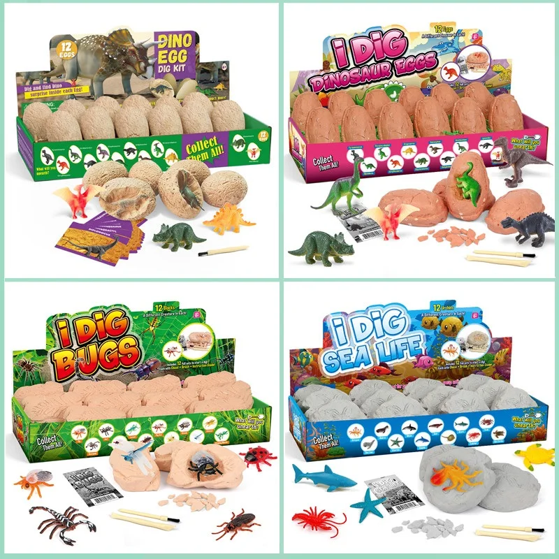 Kit de Escavação de Ovos de Di - Kids Toys Videos avaliação e preço