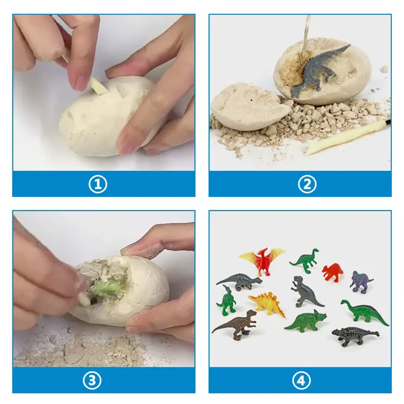 Kit de Escavação de Ovos de Di - Kids Toys Videos avaliação e preço