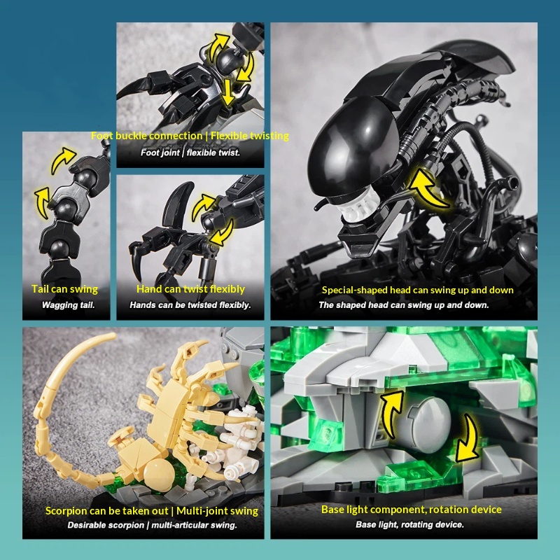 Blocos de Montar MOC Monstro A - Xenomorph Kids Toys avaliação e preço