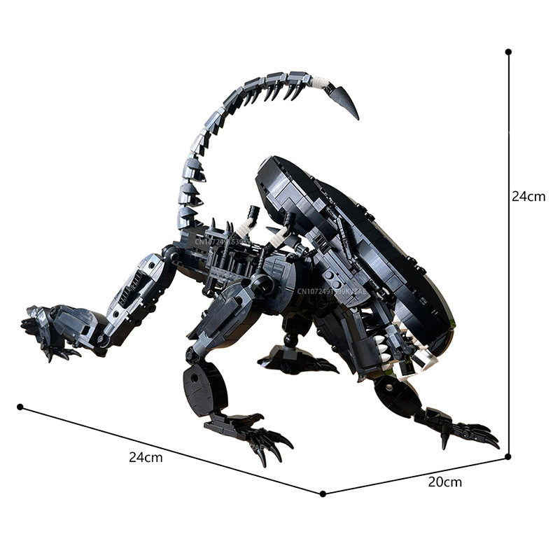 Moc alienígena monstro bloco d - Xenomorph Kids Toys avaliação e preço
