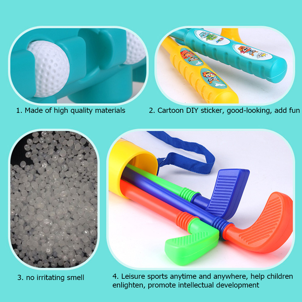 Conjunto de golfe portátil par - Kids Yard Toys avaliação e preço