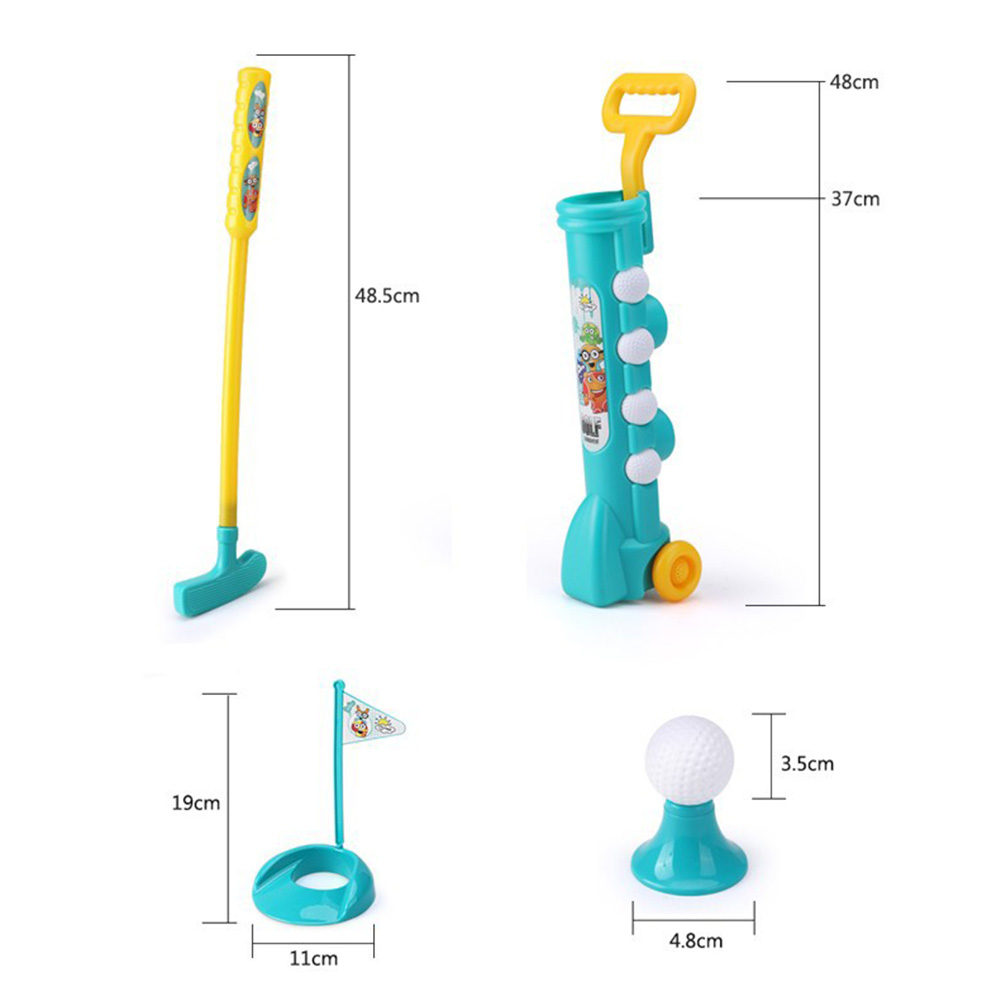 Conjunto de golfe portátil par - Kids Yard Toys avaliação e preço