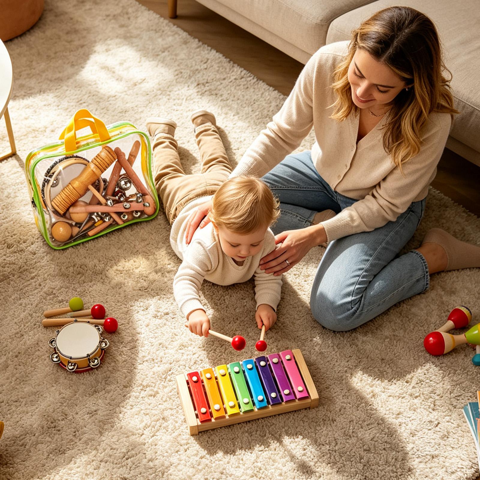Instrumentos musicais para cri - Kids Toys Xylophone avaliação e preço